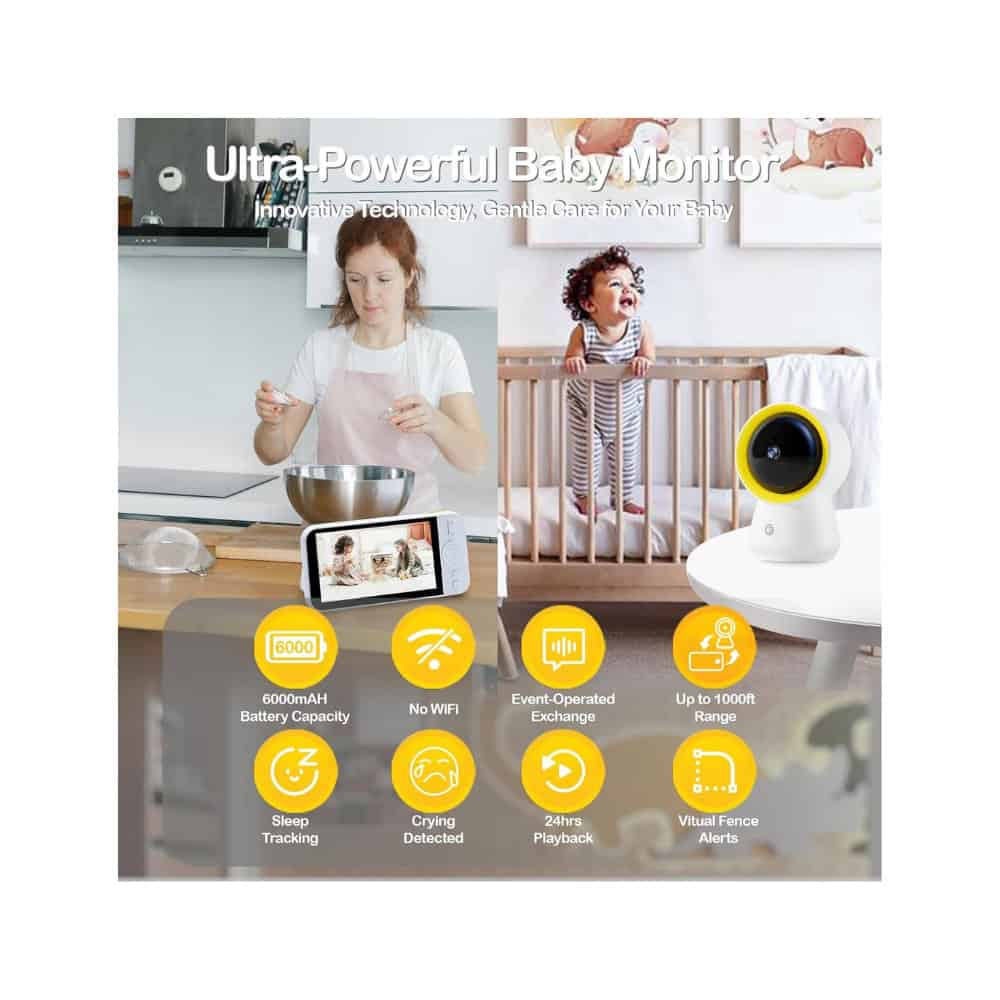 Ellie 1080p HD Smart Baby Monitor - No Wifi