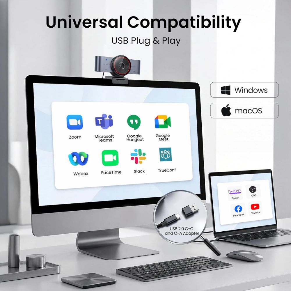 EMEET C960 Ultra 4K Webcam