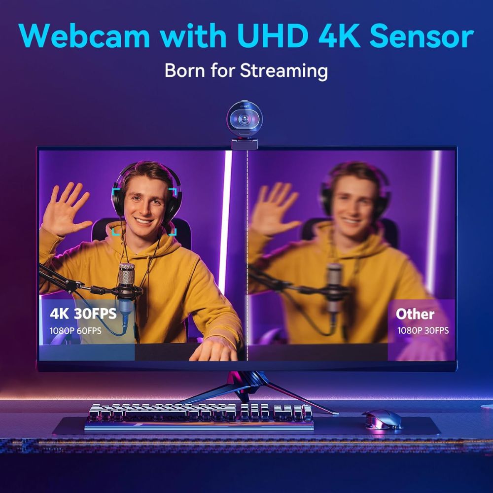 EMEET S600 4K Streaming Webcam