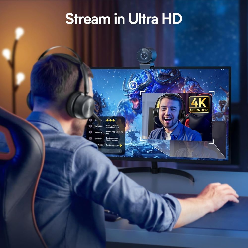 EMEET SmartCam S800 4K Webcam for Streaming