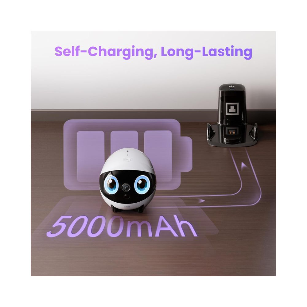 Enabot EBO Air 2 Plus FamilyBot – 3K Resolution AI Robot – Smart Patrol – 5000mAh