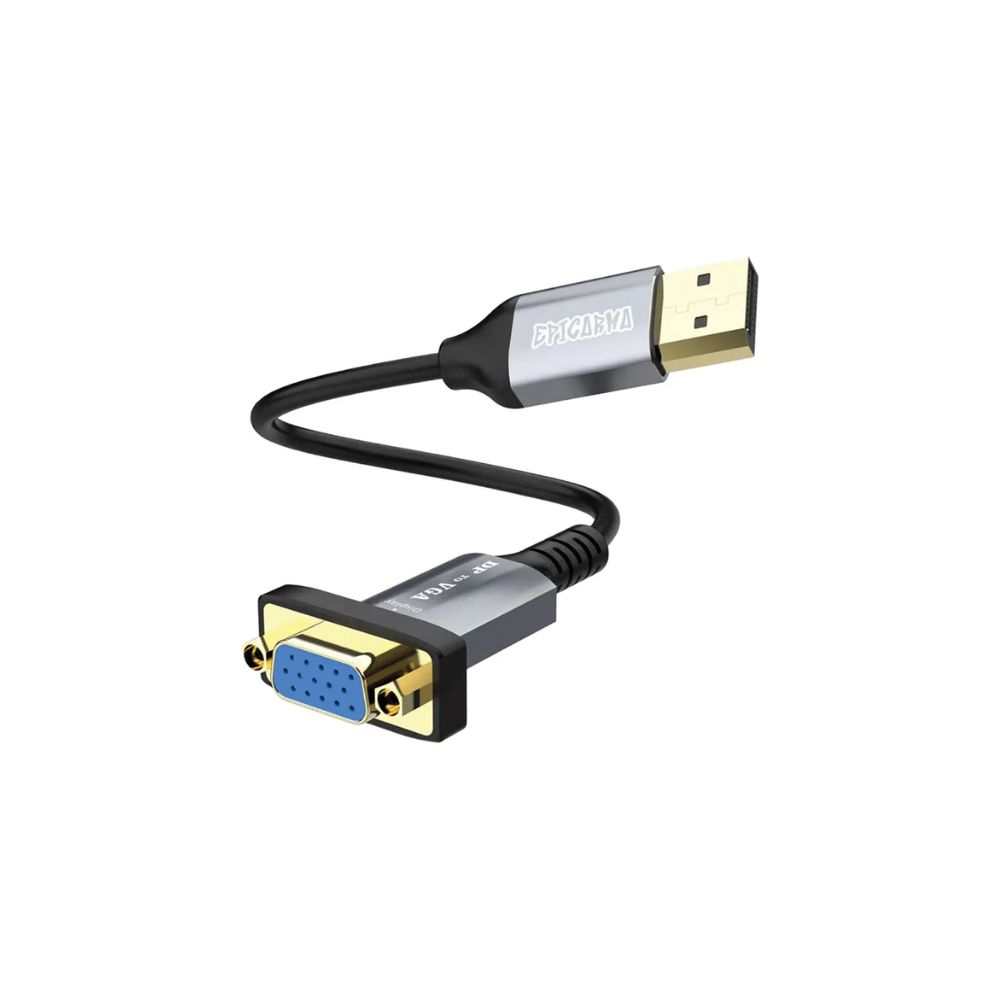 Epic Arma Full HD DisplayPort to VGA Adapter (1080p Video Converter Cable)