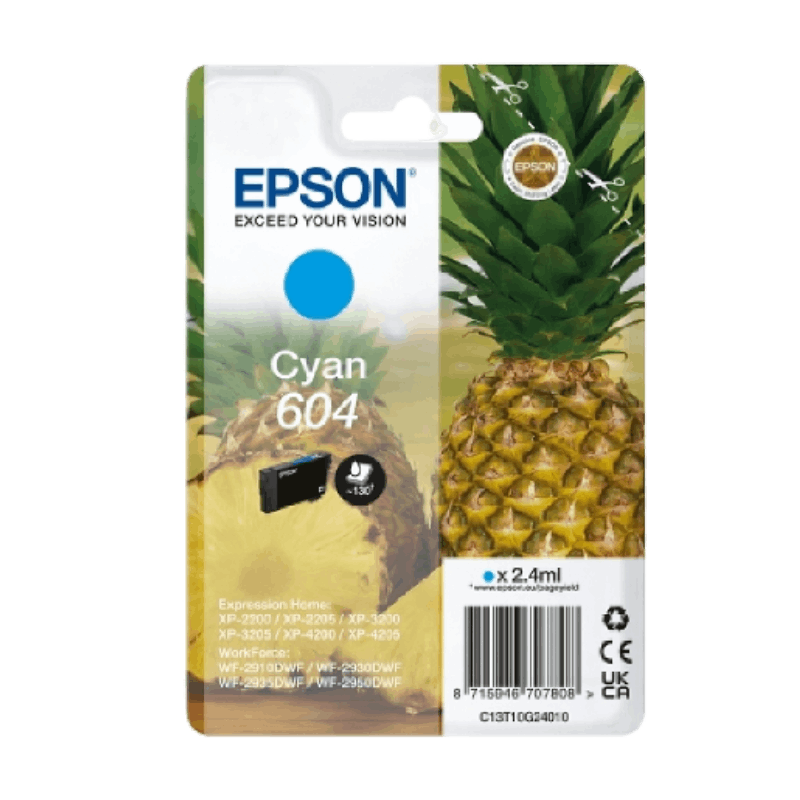 Epson 604 Ink Cartridge - Cyan