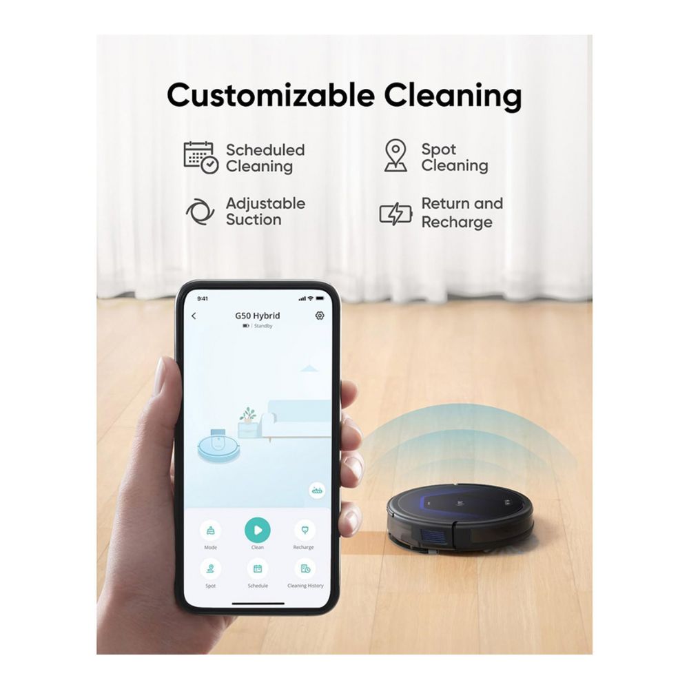 Eufy Robovac G50 Hybrid Vacuum Cleaner Black T2212V11