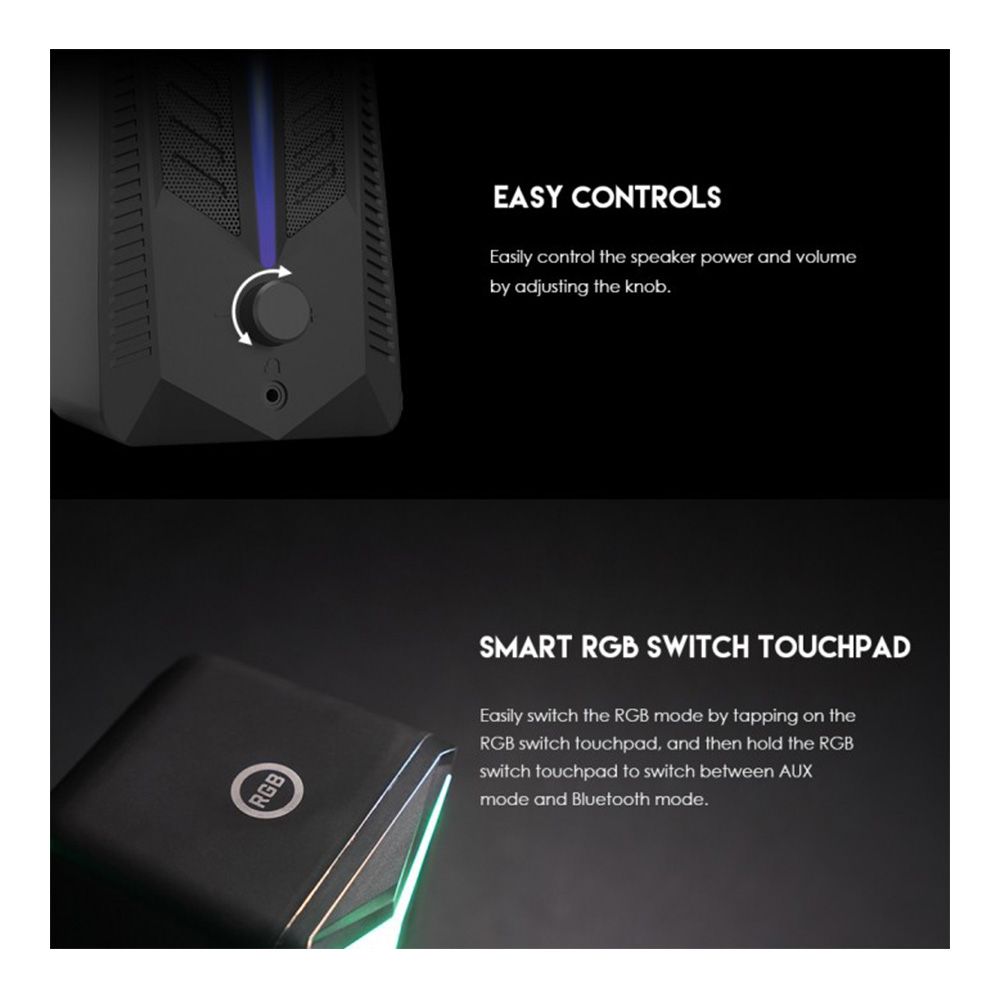 Fantech GS301 TRIFECTA Bluetooth & Wired RGB Gaming & Music Speaker