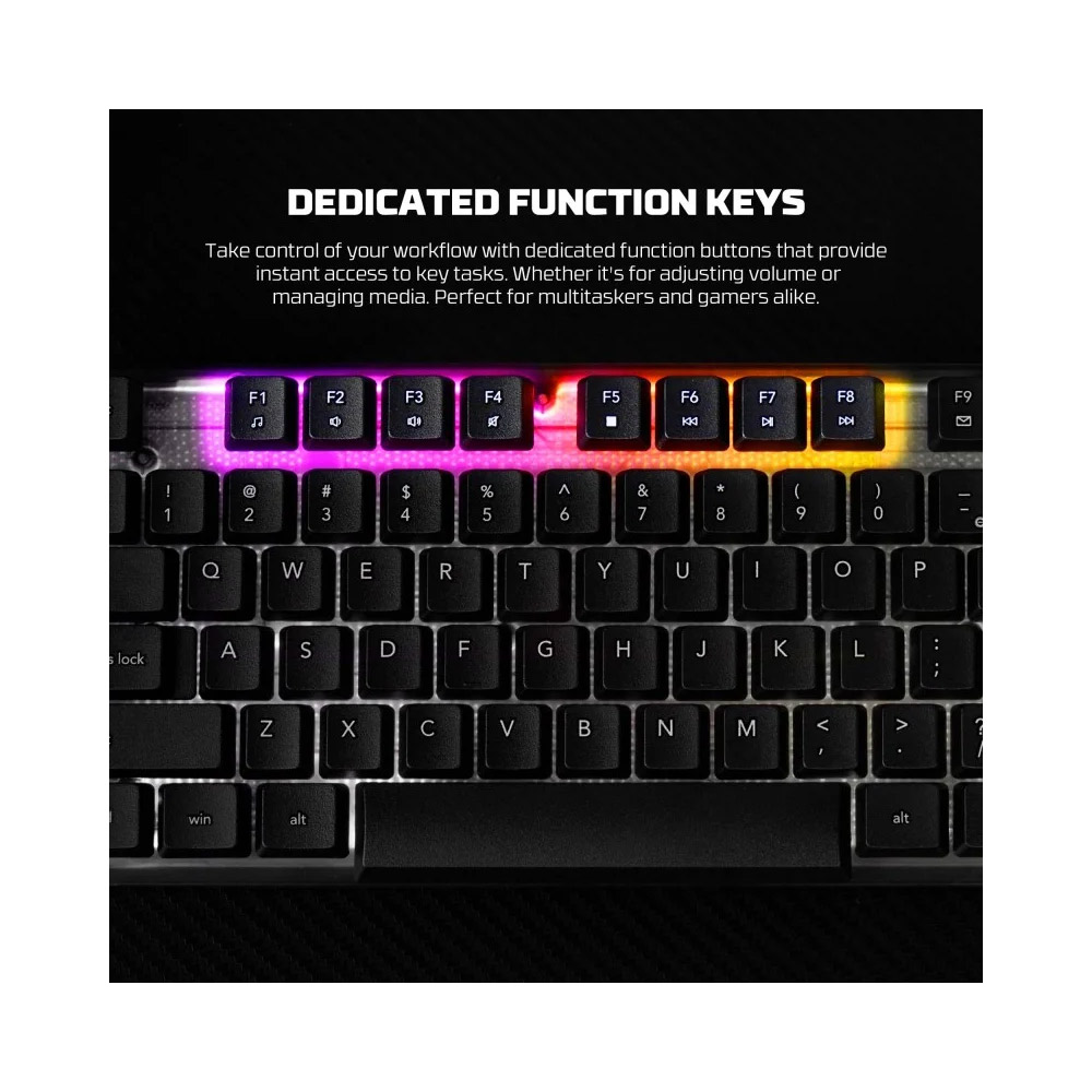 Fantech K515S SHIKARI S, RGB Lighting, Wired Gaming Keyboard