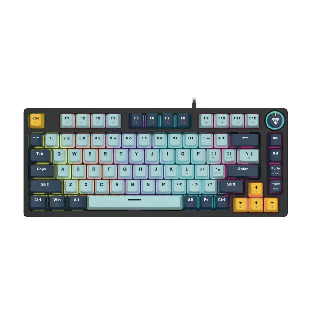 Fantech MIZU Edition MK875V2 – ATOM81, Pro Wired Mechanical Keyboard with RGB Lighting Sky Blue