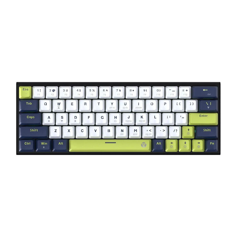 Fantech MORI Edition MK874V2 – ATOM63, Pro Wired Mechanical Keyboard with RGB Lighting White