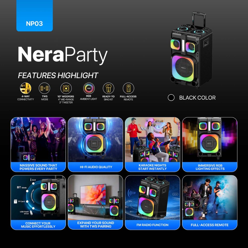 Fantech NeraParty NP03 Wireless Party Speaker
