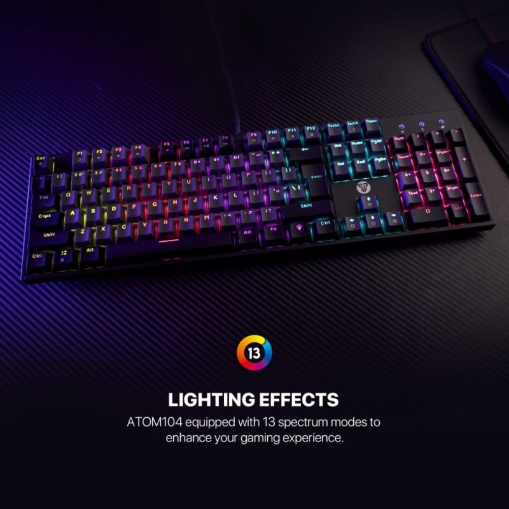 Fantech SUMI Edition MK886V2 – ATOM104 Pro Wired Mechanical Keyboard with RGB Lighting