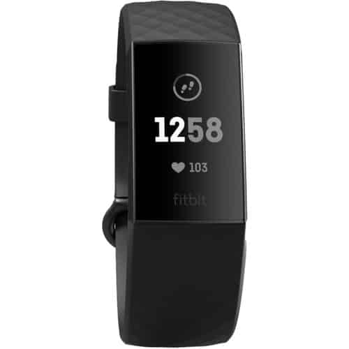 Fitbit Charge 3 Fitness Wristband (Black/Graphite Aluminum)