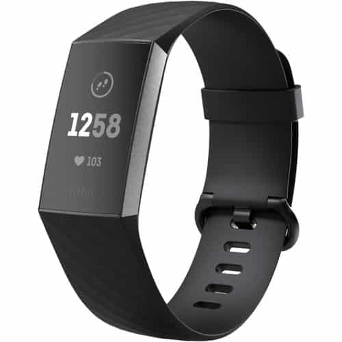 Fitbit Charge 3 Fitness Wristband (Black/Graphite Aluminum)