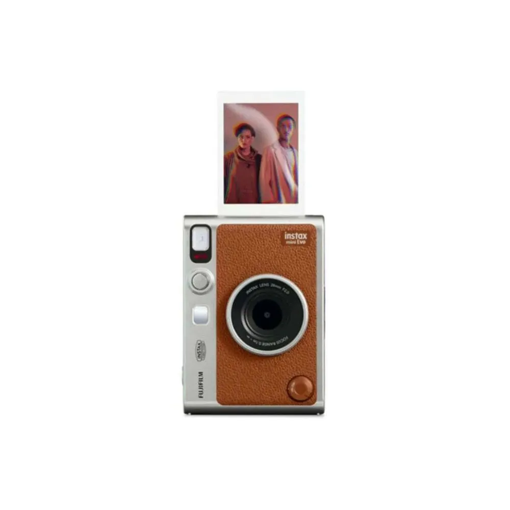 FUJIFILM INSTAX MINI EVO Hybrid Instant Camera (Brown)