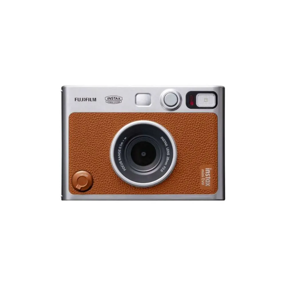 FUJIFILM INSTAX MINI EVO Hybrid Instant Camera (Brown)