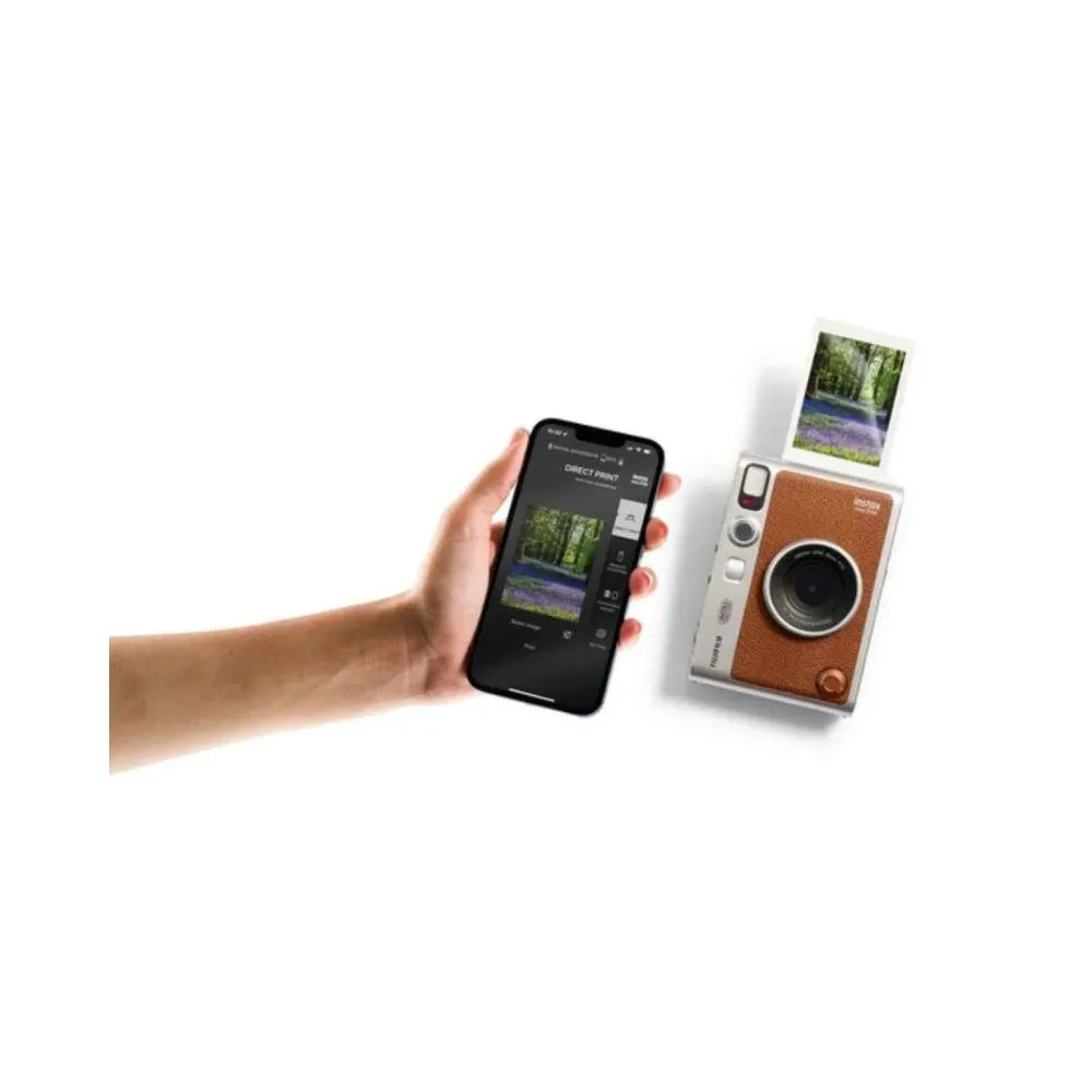 FUJIFILM INSTAX MINI EVO Hybrid Instant Camera (Brown)