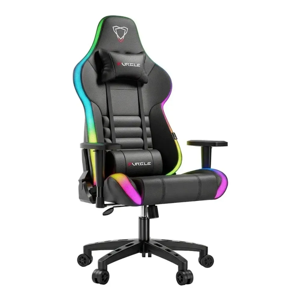 Furgle Carry Series Racing Style Gaming Chair Up to 149KG – RGB black
