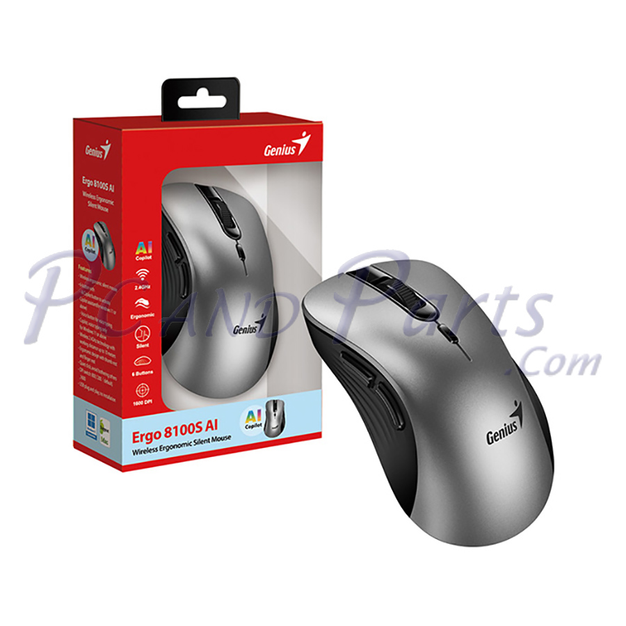 Genius Ergo 8100S Wireless Silent Mouse 2.4GHz