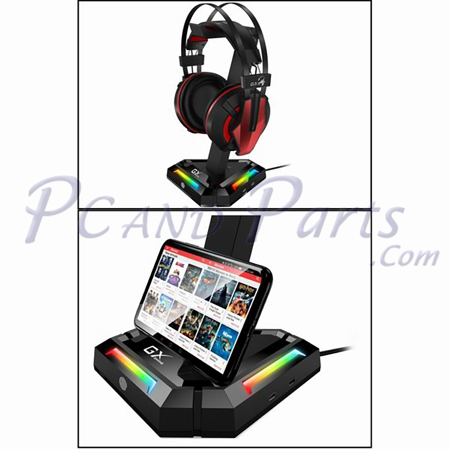 Genius GX-UH100 Headphone LED Stand with USB HUB
