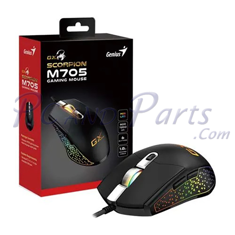 Genius M705 Wired Gaming Black Mouse