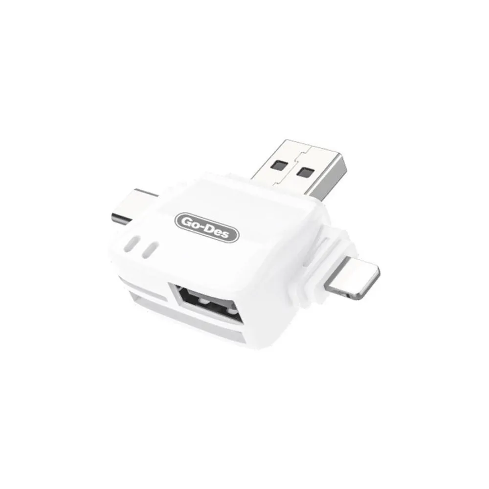 Go-Des GD-DK121 6-in-1 OTG Mobile Multi-Card Reader Adapter