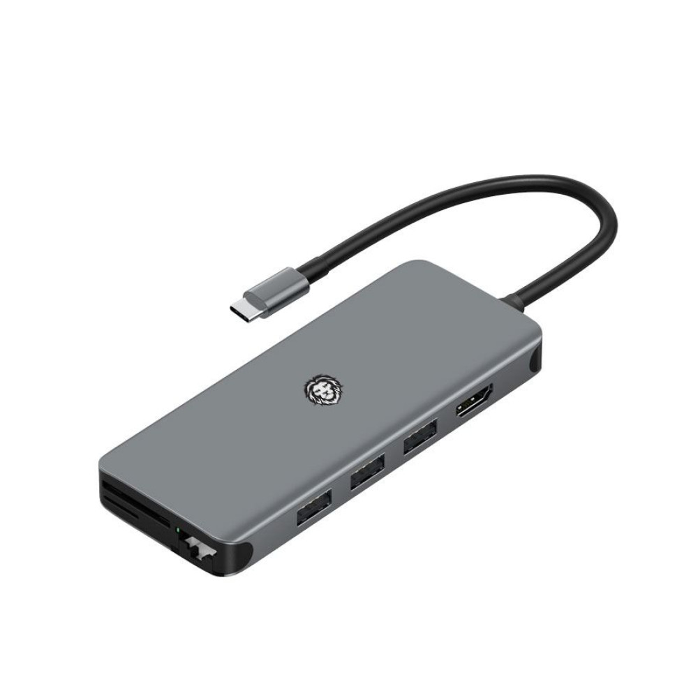 Green Lion 12 in 1 Multi Port Adapter Hub Type-C To USB-C