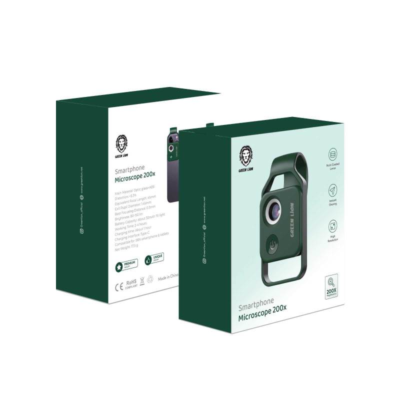 Green Lion Smartphone Microscope 200x – Green