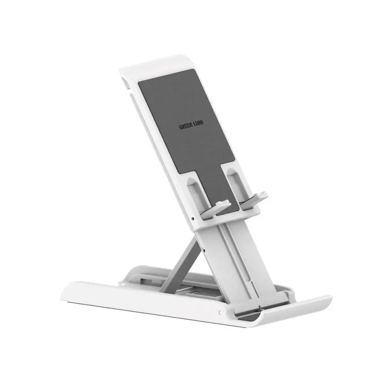 Green Lion Adjustable Desktop Holder – White