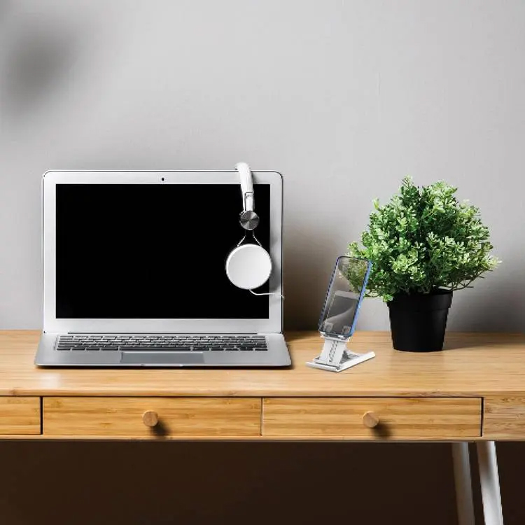 Green Lion Adjustable Desktop Holder – White