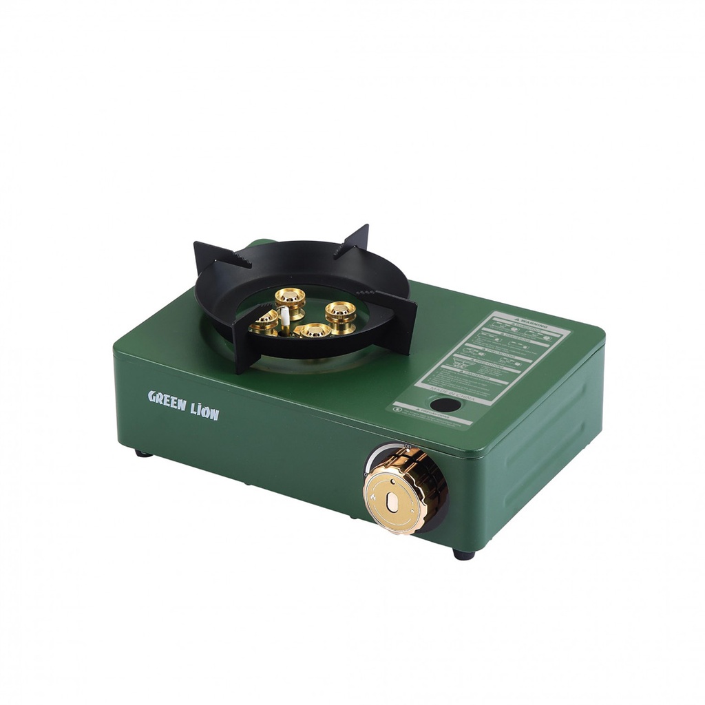 Green Lion 4 Burner Mini Cassette Stove – Green