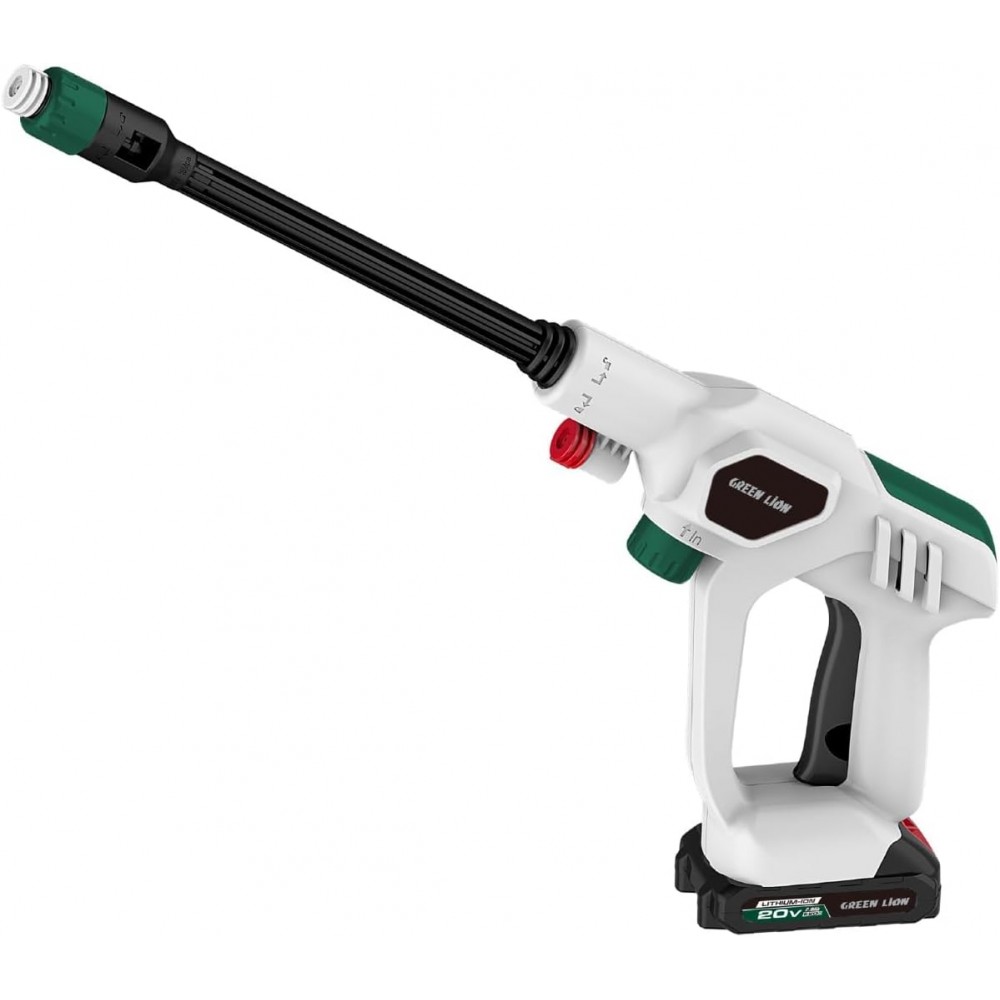 Green Lion Wireless Pressure Wash Gun 130W 2000mAh – White