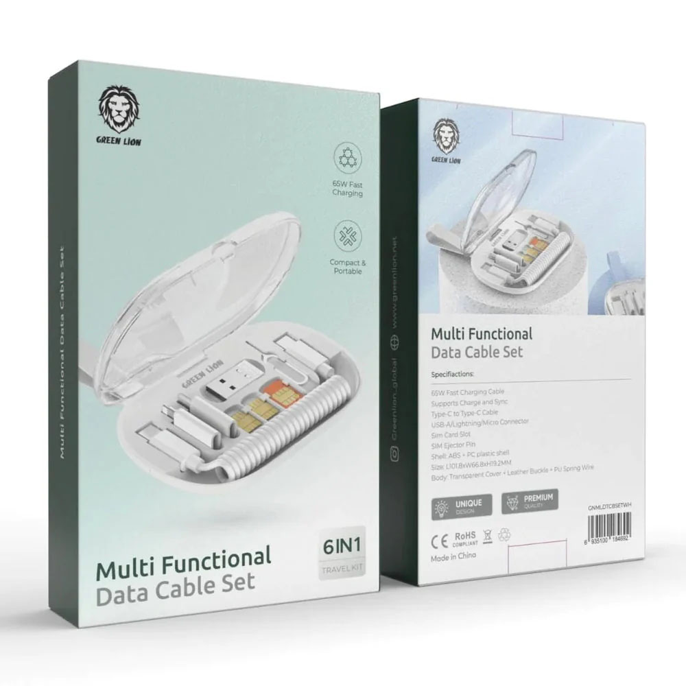 Green Lion Multifunctional Data cable set-white