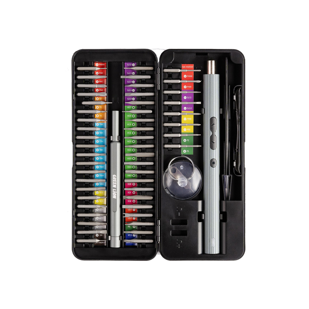 Green Lion 58 IN 1 Electric Screwdriver Set – Black