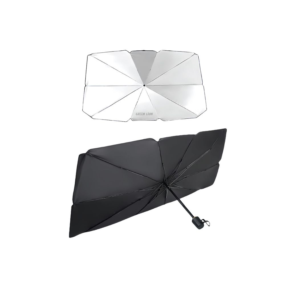 Green Lion Car Windshield Umbrella – Black
