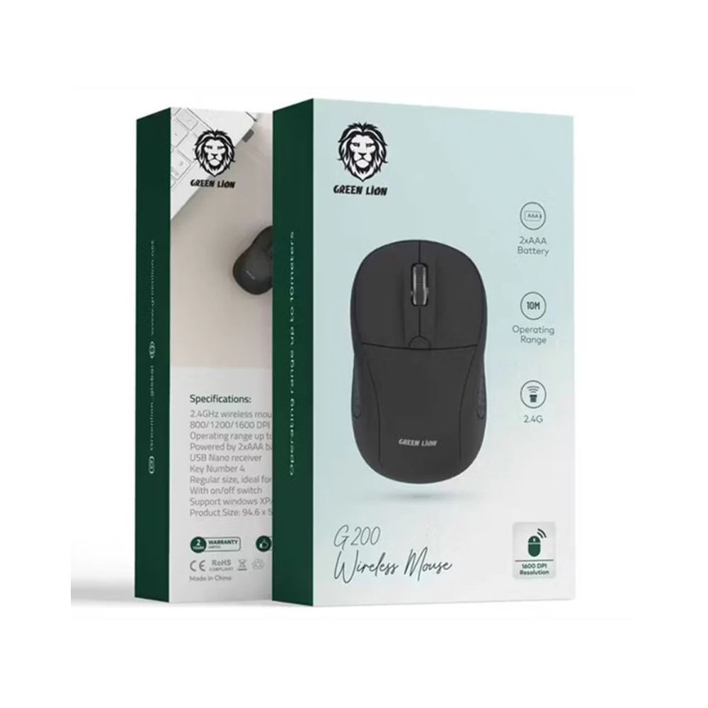 Green Lion G200 Wireless Mouse 1600 DPI