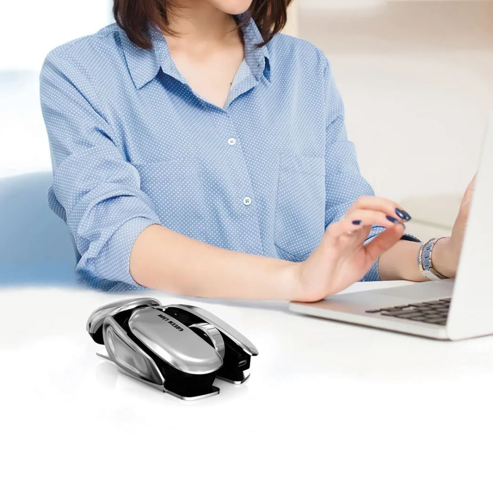Green Lion G266 Beetles Metal Mouse – Gray
