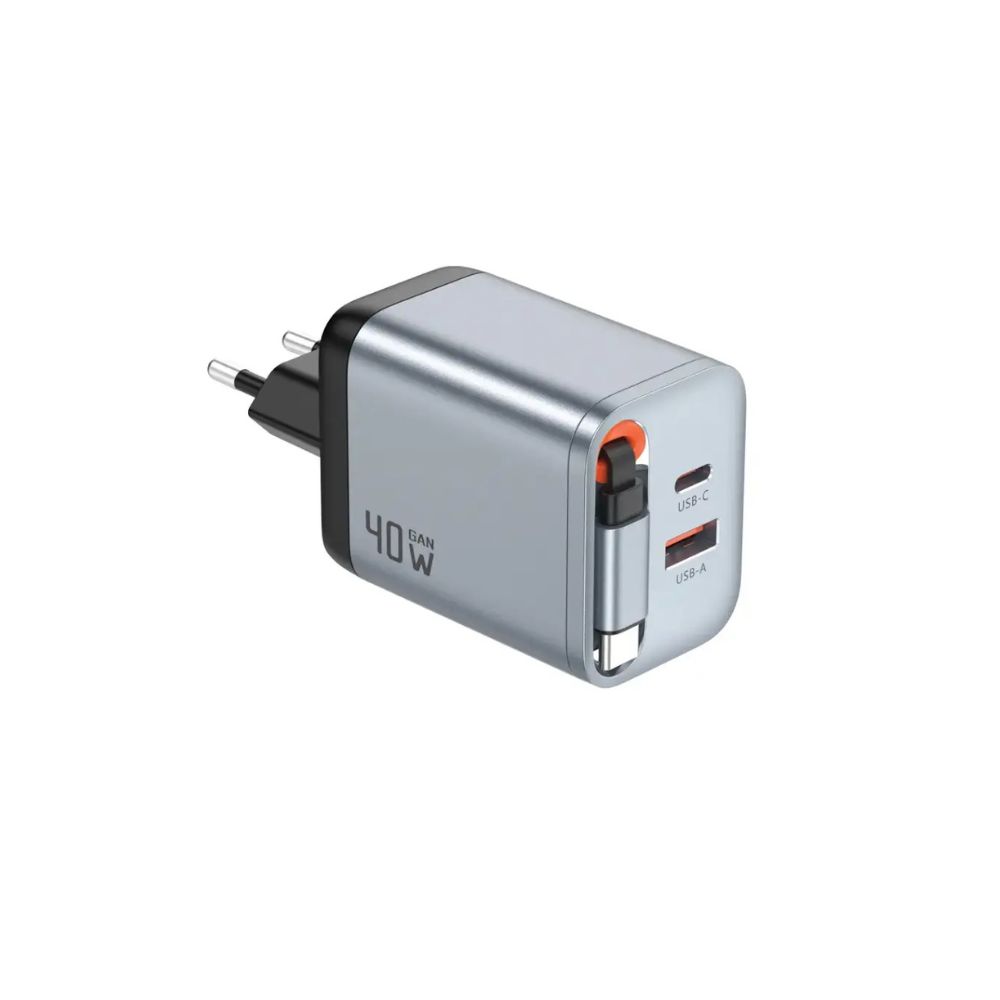 Green Lion GaN Premium EU Plug Wall Charger 40W