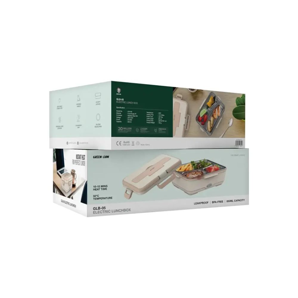 Green Lion GLB-05 Electric Lunchbox – Beige
