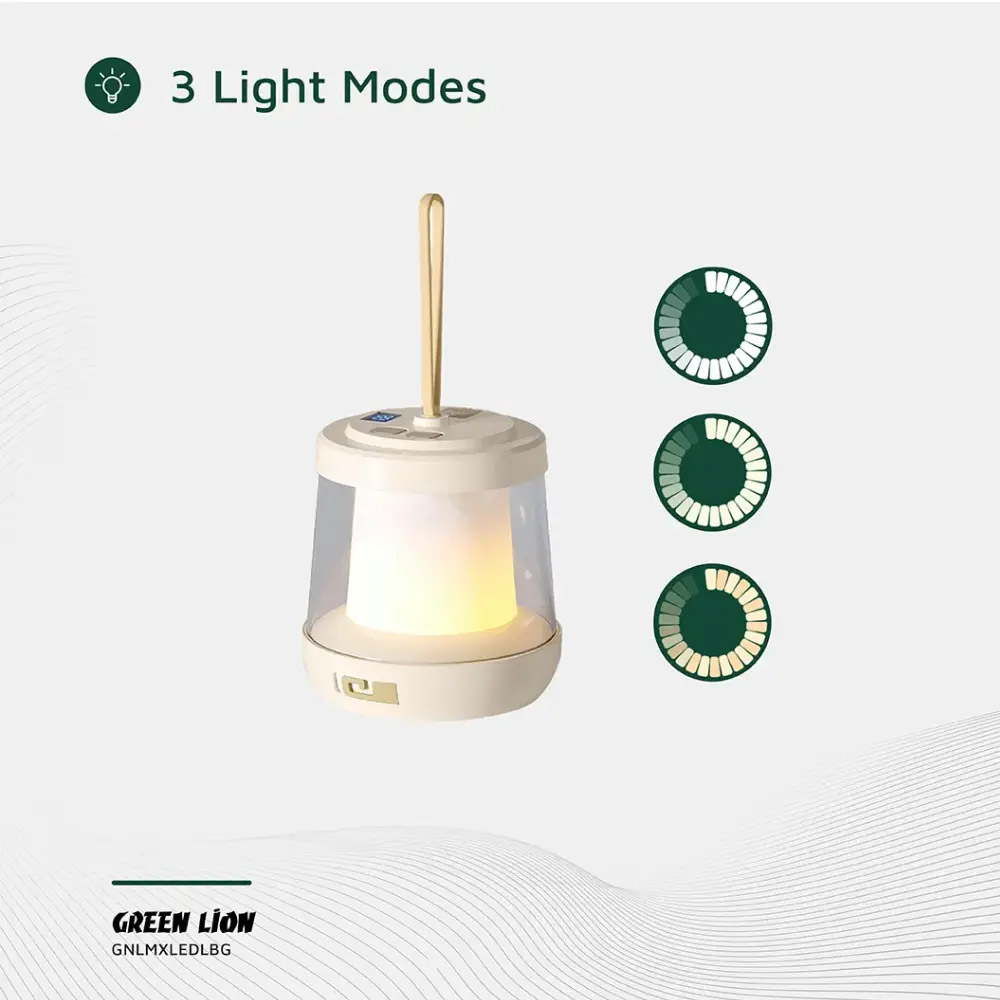 Green Lion Lumex LED with Inbuilt LED Strip Light – Beige