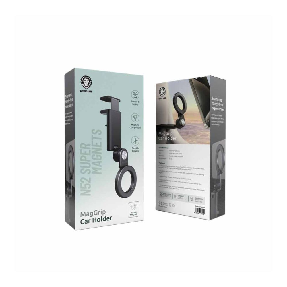 Green Lion MagGrip Car Holder – Black