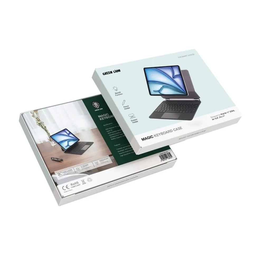 Green Lion Magic Keyboard Case For iPad Pro