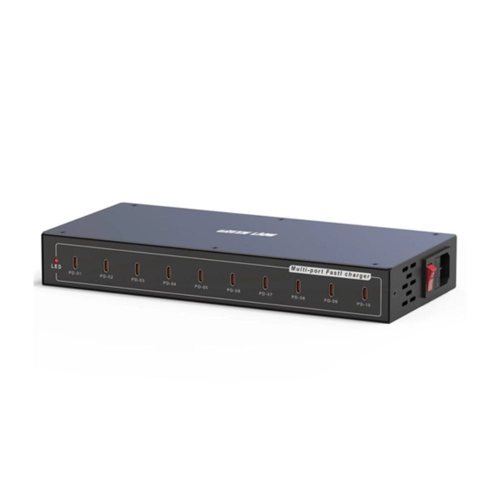 Green Lion PD Multi Ports 10 Charging Station 200W – Black