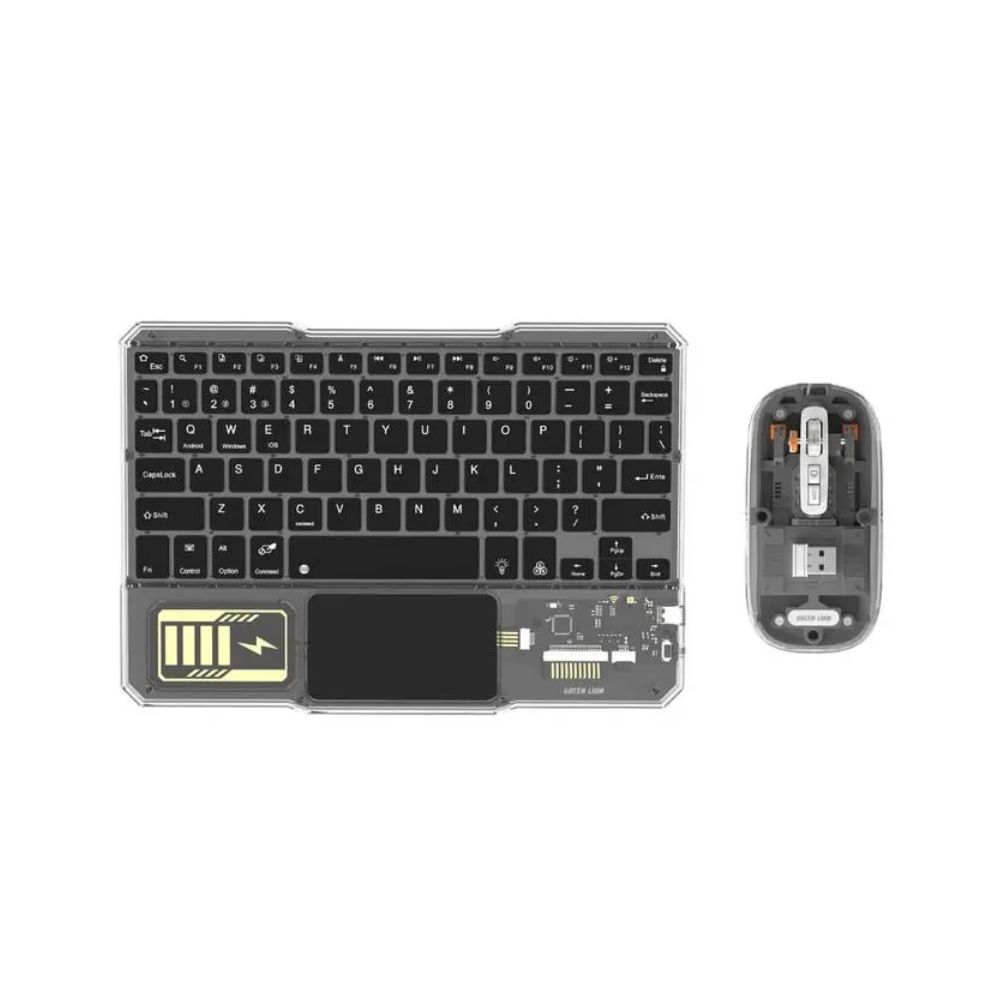 Green Lion Transparent Duo Wireless Keyboard &amp; Mouse