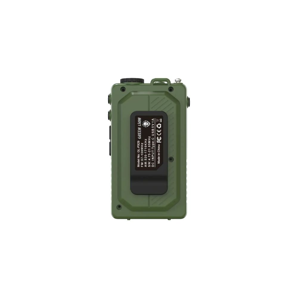 Green Lion Voyager Portable Radio | Flash Light | Speaker - Green