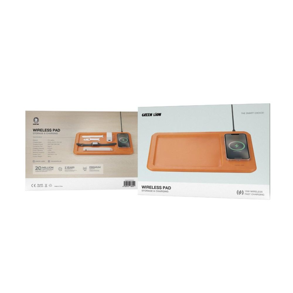 Green Lion Wireless Pad Storage & Charging