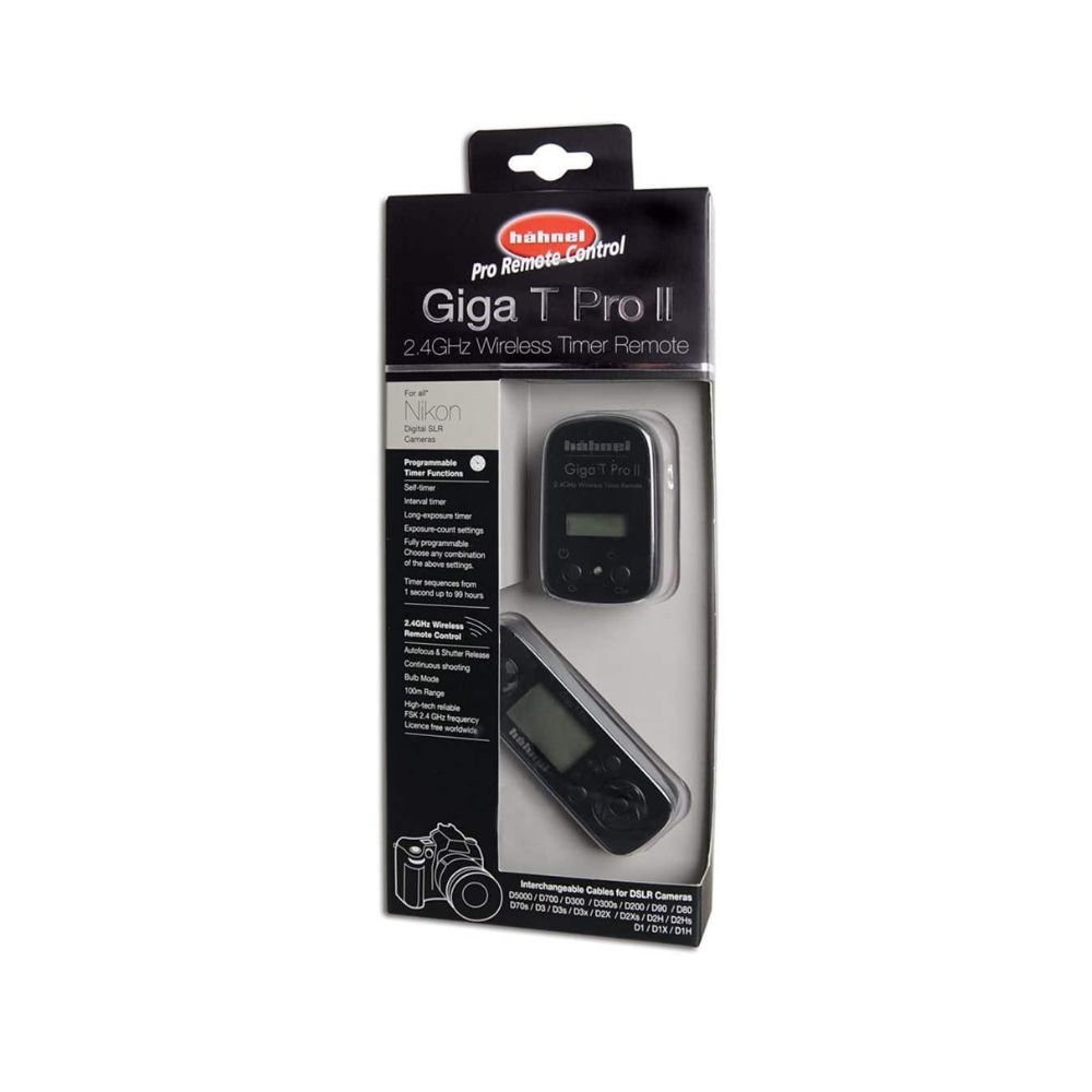Hahnel Giga T Pro II 2.4GHz Wireless Timer Remote for Nikon and Available For Canon