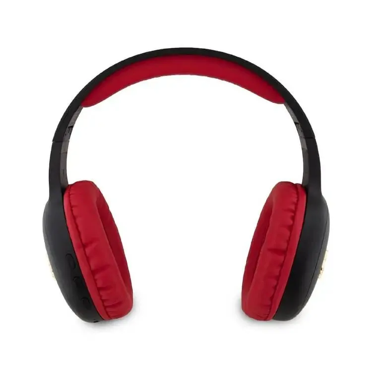 Hello Kitty Bluetooth Headphones Metal Logo Oval Shape - Black