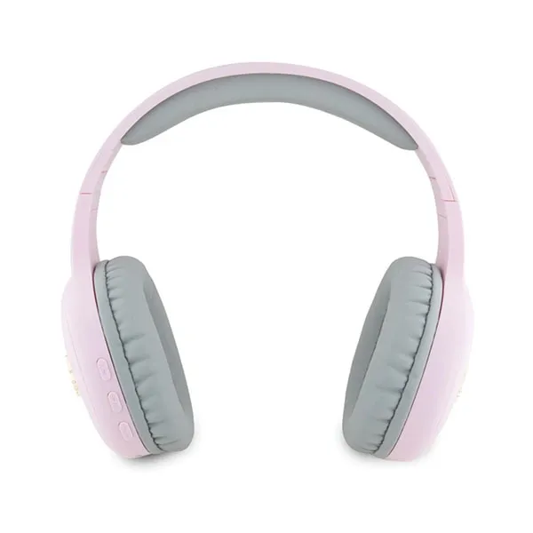 Hello Kitty Metal Logo Bluetooth on-ear headphones - pink