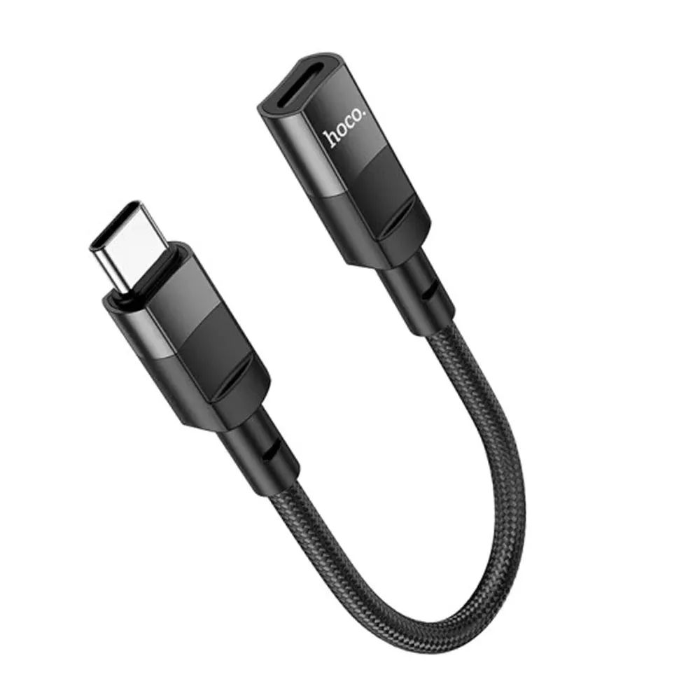 Hoco U107 USB-C Male To IP Female Adapter for CHARGING ONLY – Black