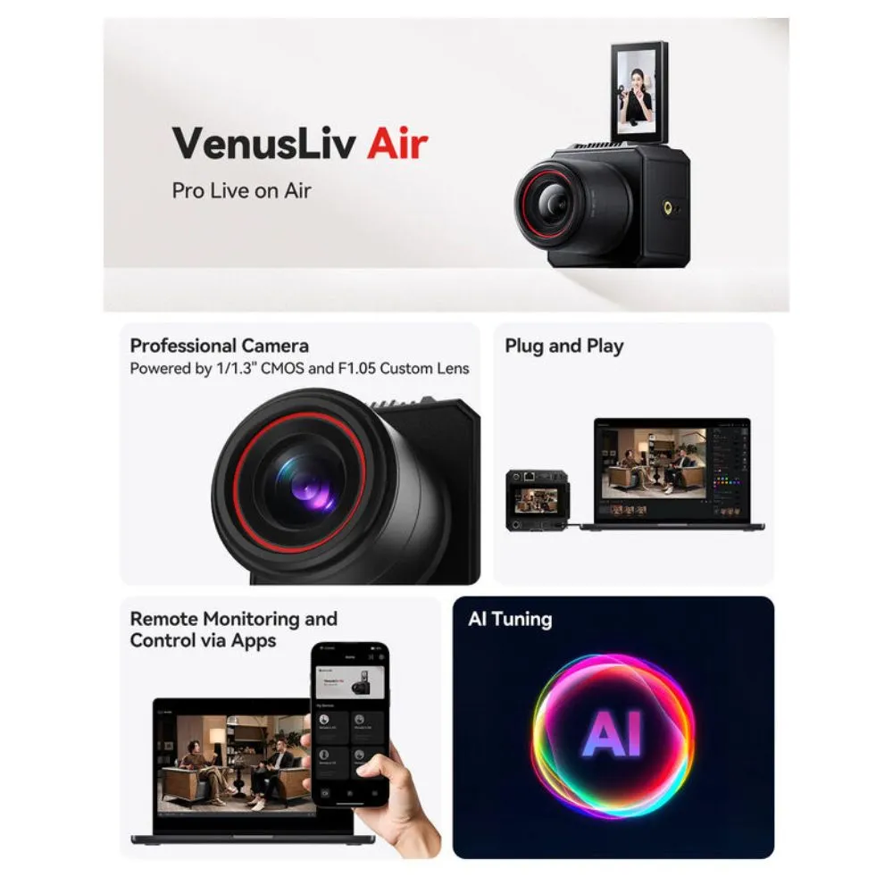 Hollyland VenusLiv Air All-in-One Live Streaming Camera