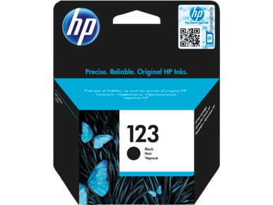 HP 123 Black Original Ink Cartridge F6V17AE